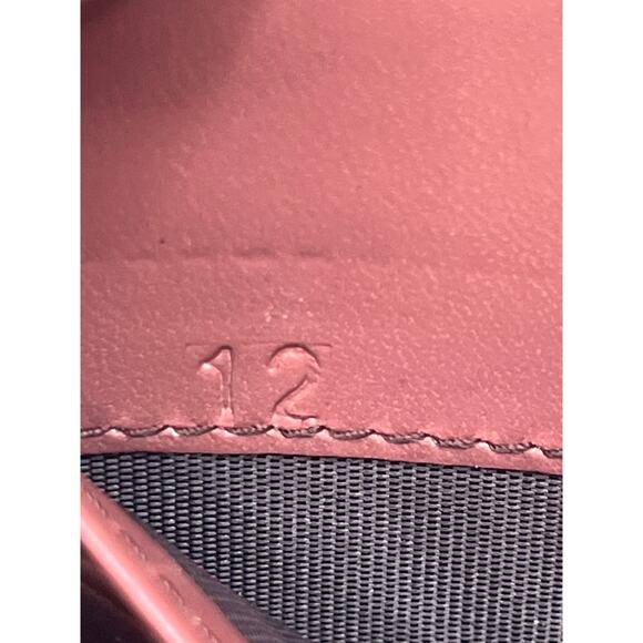 Miu Miu Croc Embossed Leather Zip Around Wallet Blush Pink Box Made In Italy - Picture 7 of 16